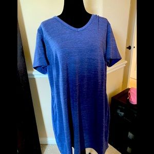 V neck T shirt dress